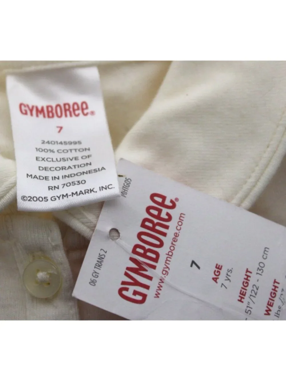2006 Gymboree Cherry Pie Sequin Polo Shirt Bow sz 7 Puff Cap Sleeve NEW